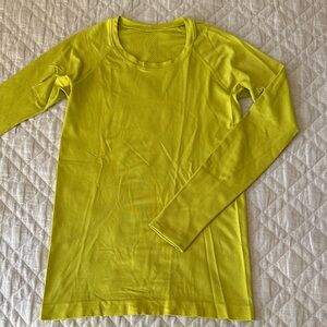 Lululemon Bright neon swiftly tech Long Sleeve Top